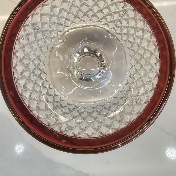 Indiana Glass Co. ruby flashed creamer & open sugar bowl set 1960… - Picture 11 of 16